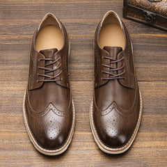 Brogue Casual Leather Sneakers
