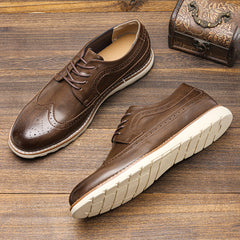 Brogue Casual Leather Sneakers