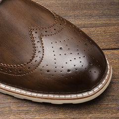 Brogue Casual Leather Sneakers
