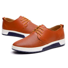 Men's Breathable Leather Derby Shoes