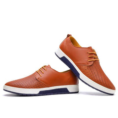 Men's Breathable Leather Derby Shoes