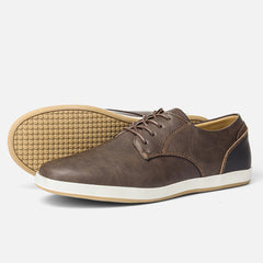 Luxe Glow Men's Leather Sneakers