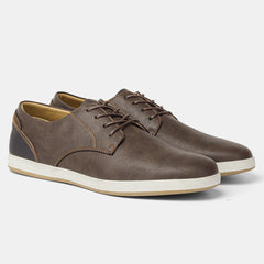 Luxe Glow Men's Leather Sneakers