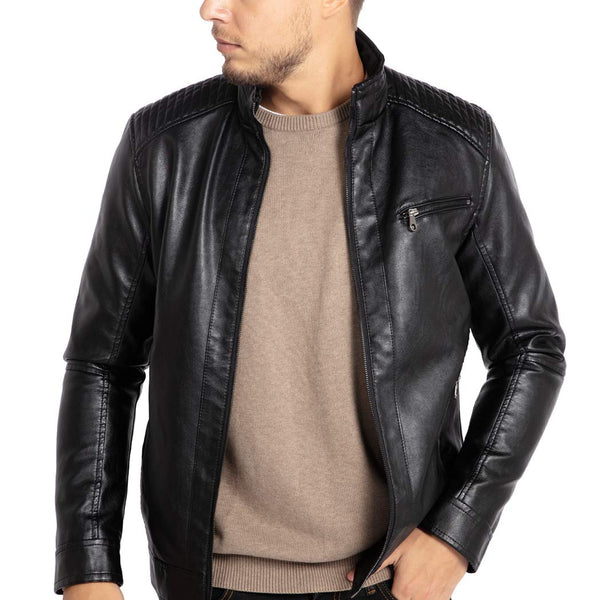 【最終】lawgy stand neck leather cuff coat lawgy stand neck leather cuff coat